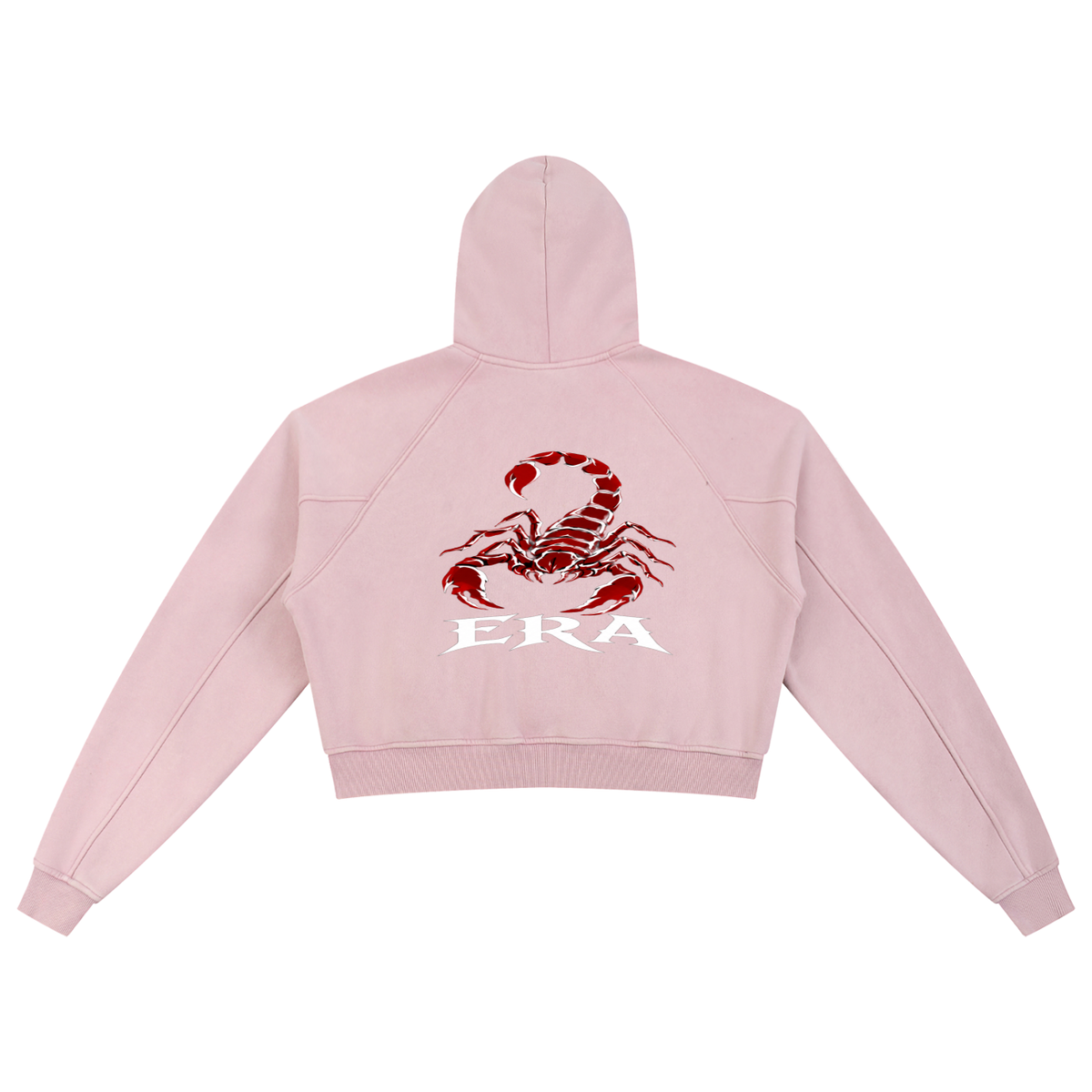 Snow Washed Cropped Hoodie