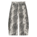 Men's Snake Print Barrel Leg Pants