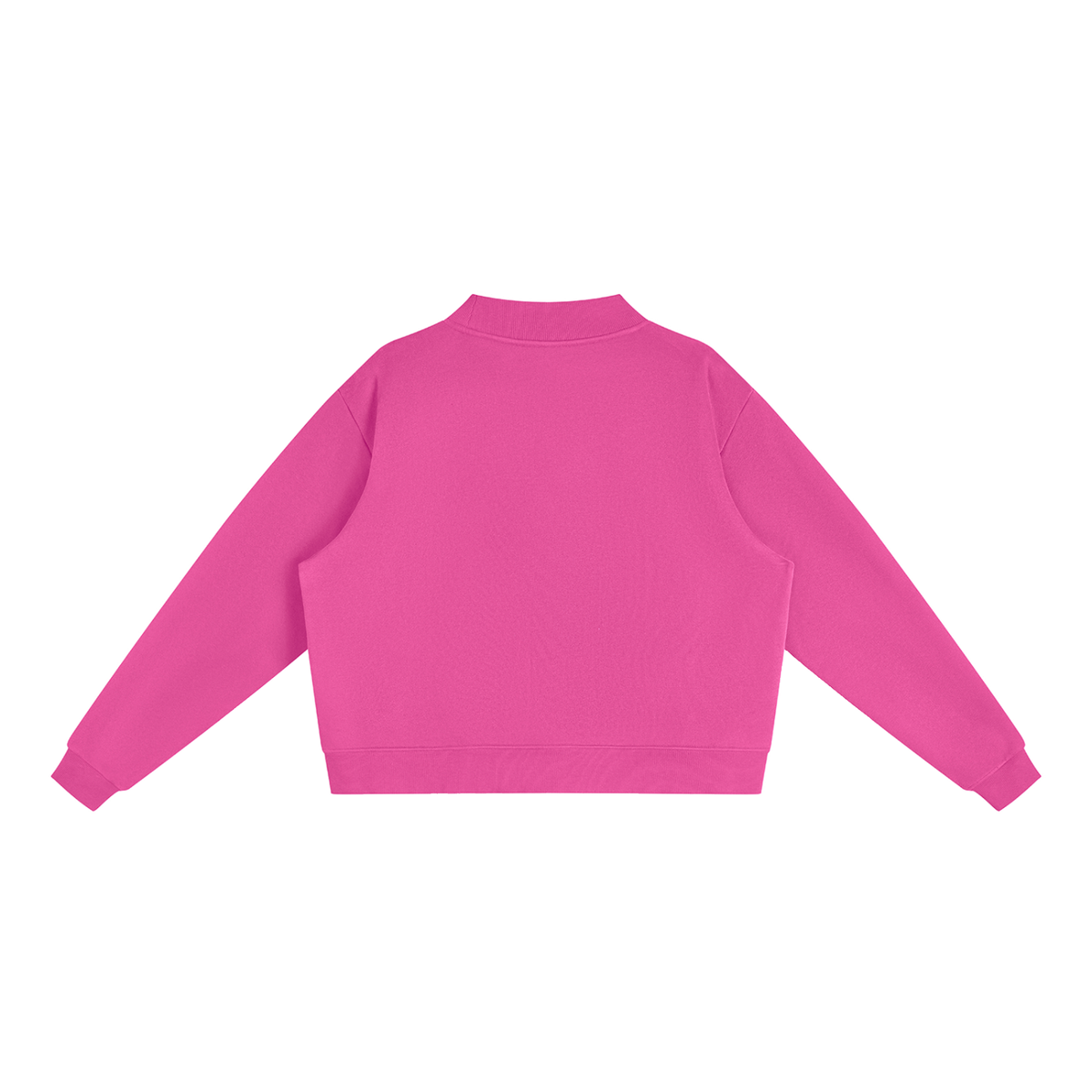 Essential Fleece Mock-Neck Crew Sweatshirt
