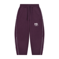 Unisex Piping Fleece Barrel Leg Sweatpants