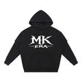 Snow Washed Raw Edge Double Layered Hoodie