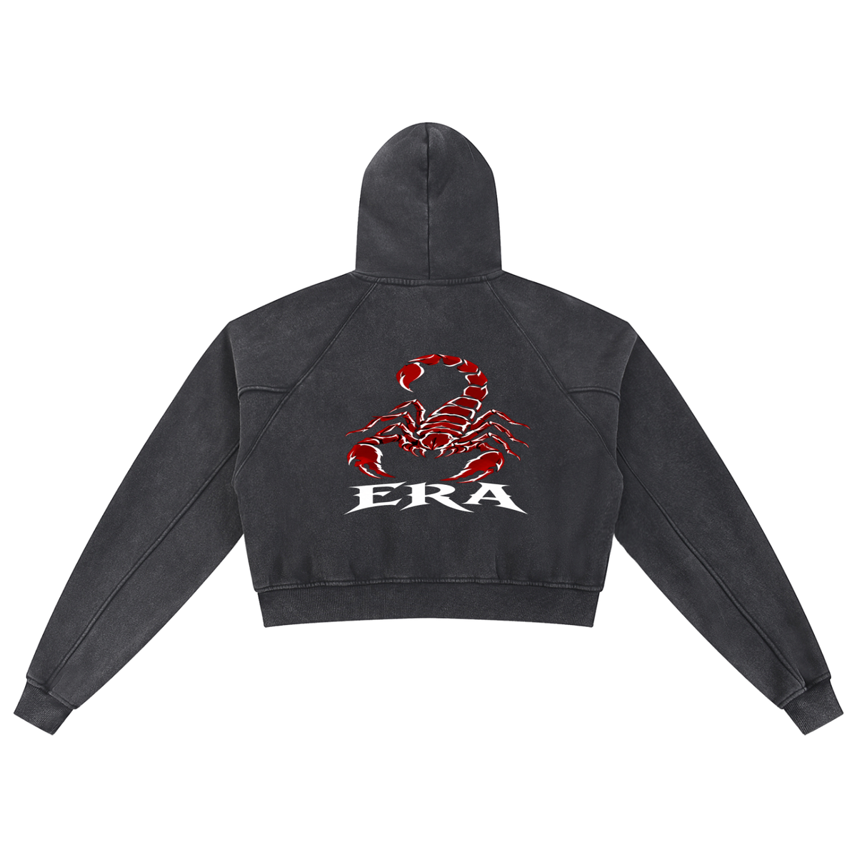Snow Washed Cropped Hoodie